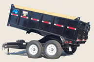 Tandem Axle, 1200# Dump Trailer